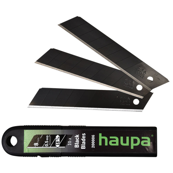 200006 Сменные лезвия "BlackBlades" 18 мм, 10 шт (Haupa)