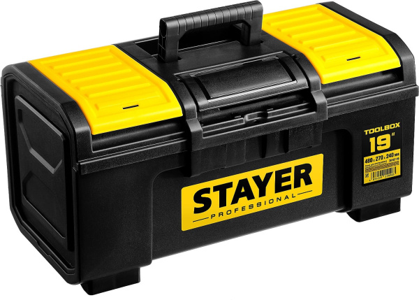38167-19 Ящик для инструмента "TOOLBOX-19" пластиковый, STAYER Professional