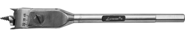 2951-22-76 Сверло перовое по дереву, регулируемое, STAYER Professional 2951-22-76, d=22-76мм