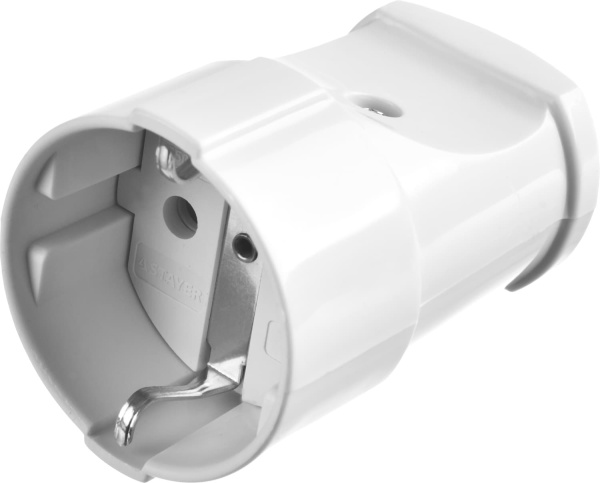 55180-W Розетка MAXElectro электрическая, 16А/220В, с заземлением, белая, STAYER