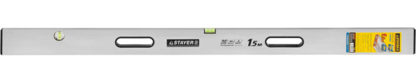 10752-1.5 Правило-уровень с ручками GRAND, 1.5 м, STAYER Professional