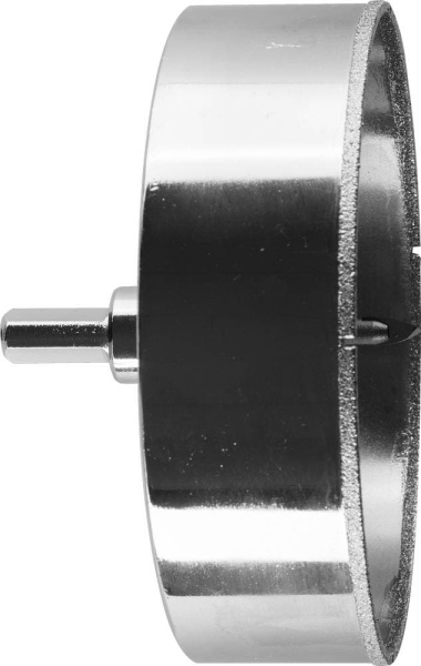 29850-120 Коронка алмазная по кафелю и стеклу, d=120 мм, зерно Р 60, в сборе с центрирующим сверлом и имбусовым ключом, ЗУБР Профессионал
