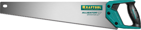 15004-50_z01 Ножовка универсальная "Alligator 7", 500 мм, 7 TPI 3D зуб, KRAFTOOL