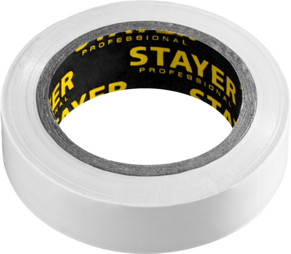 12291-W STAYER Protect-10 Изолента ПВХ, не поддерживает горение, 10м (0,13х15 мм), белая