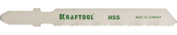 159551-1.2-S5 Полотна KRAFTOOL, T118A, для эл/лобзика, HSS, по металлу (1,5-2мм), EU-хвост., шаг 1,2мм, 55мм, 5шт