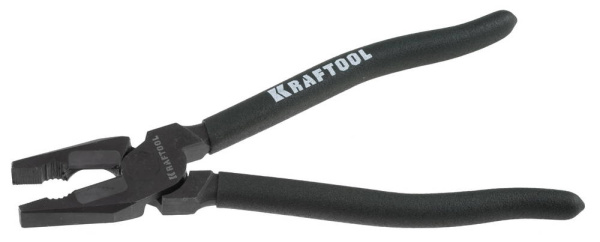 22018-1-22 Плоскогубцы KRAFTOOL "KarbMax" комбинированные, с твердосплавными вставками, покрытие оксидированное с полировкой, 220мм