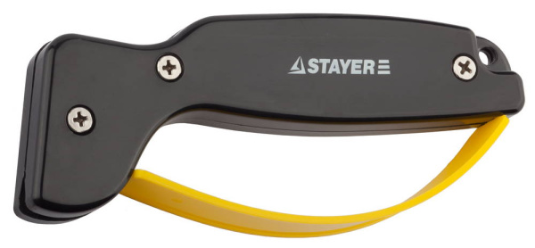 47513 Точилка STAYER "MASTER" универсальная, для ножей, с защитой руки, рабочая часть из карбида