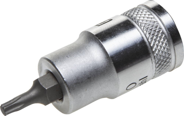 27905-20_z01 Торцовая бита-головка KRAFTOOL "INDUSTRIE QUALITAT", материал S2, TORX, сатинированная, 1/2", Т20