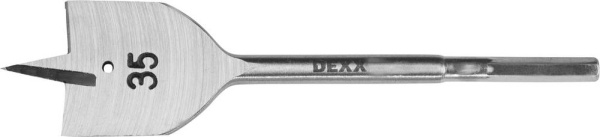 2945-35 Сверло по дереву перовое, шестигранный хвостовик, DEXX 2945-35, d=35мм