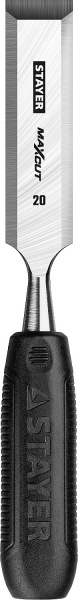 1820-20_z01 STAYER Max-Cut стамеска с пластиковой рукояткой, 20 мм