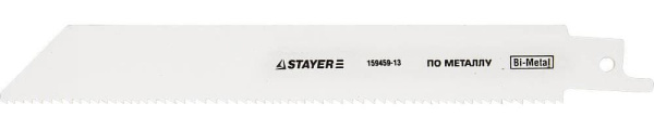 159459-13 Полотно STAYER "PROFI" S922EF для сабельной эл. ножовки Bi-Met,тонколистовой, профильный металл, нерж сталь, цвет мет