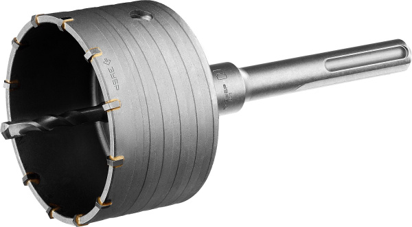 2918-100 Коронка по бетону ЗУБР "ПРОФЕССИОНАЛ" с державкой SDS-Max, 100 мм