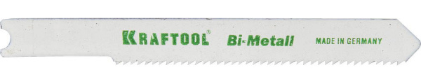 159655-1,2 Полотна KRAFTOOL, U118AF, для эл/лобзика, Bi-Metall, по металлу (1,5-2мм), US-хвост., шаг 1,2мм, 55мм, 2шт