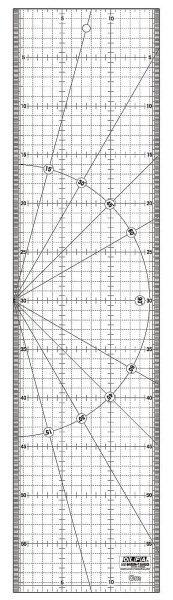 OL-MQR-15x60 Линейка OLFA разметочная, метрическая, 150х600мм