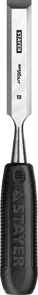 1820-12_z01 STAYER Max-Cut стамеска с пластиковой рукояткой, 12 мм