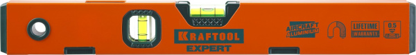 34712-040_z01 Уровень KRAFTOOL "PROKRAFT-M" коробч. магнит., 2 ампулы, 0,5 мм/м, 400мм