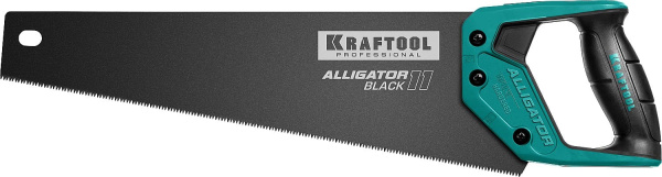 15205-40 Ножовка для точного реза "Alligator BLACK", 400 мм, 11 TPI 3D зуб, KRAFTOOL