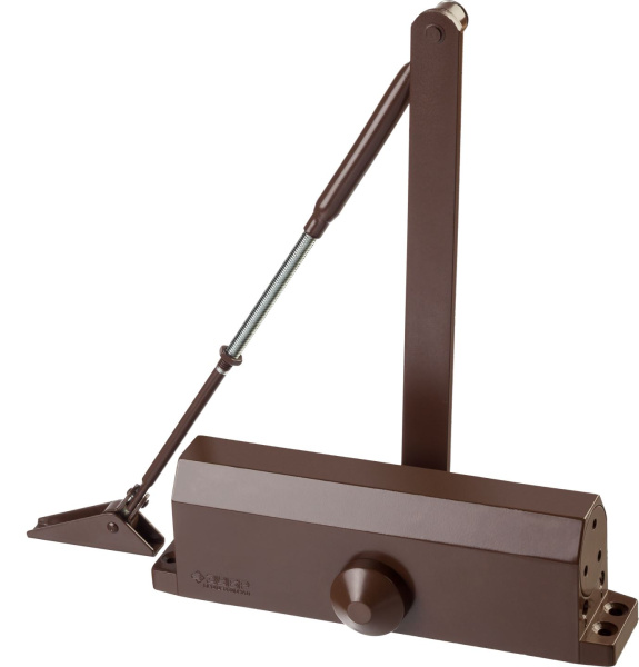 37912-100 Доводчик дверной ЗУБР "ПРОФЕССИОНАЛ", для дверей массой до 100 кг, цвет коричневый