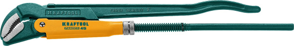 2735-20_z02 KRAFTOOL PANZER-45, №3, ключ трубный, изогнутые губки