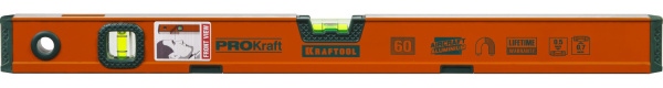 34575-060 Уровень KRAFTOOL "KRAFT-MAX" магнитный, особо усилен, 2 ампулы, 2 фрезерованные базовые поверхности, 60см
