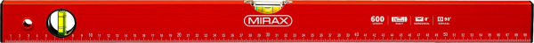 34602-060_z02 Уровень коробчатый MIRAX, 2 ампулы, крашеный, 600мм