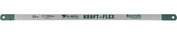 15942-24-S10 Полотно KRAFTOOL "KRAFT-FLEX" по металлу, Bi-Metal, 24TPI, 300 мм, 10 шт
