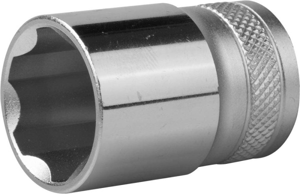 27801-21_z01 Торцовая головка KRAFTOOL "INDUSTRIE QUALITAT", Cr-V, SUPER-LOCK, хромосатинированная, 1/2", 21 мм