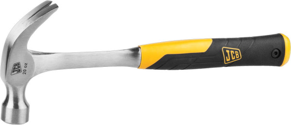 JHM004 Молоток-гвоздодер JCB цельнокованый, двухкомпонентная виброгасящая рукоятка, 550г