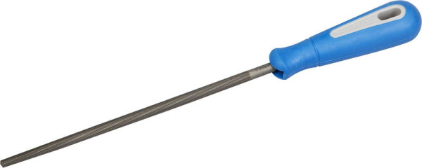 1651-20-3 Напильник ЗУБР "ПРОФЕССИОНАЛ" круглый, двухкомпонентная рукоятка, № 3, 200мм