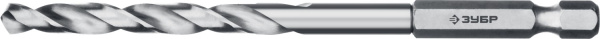 29623-4.2 Сверло по металлу НЕХ 1/4", шестигранный хвостовик, класс A, сталь Р6М5, ЗУБР Профессионал 29623-4.2, d=4,2 мм