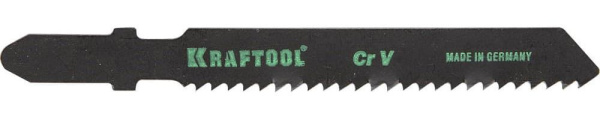 159535-2 Полотна KRAFTOOL, T119B, для эл/лобзика, Cr-V, по дереву, фанере, чистый рез, EU-хвост., шаг 2мм, 55мм, 2шт