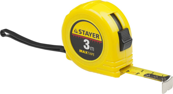 34014-03-16 Рулетка STAYER "МASTER" "MaxTape", пластиковый корпус, 3м/16мм