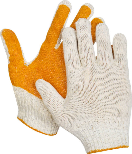 11405-XL Перчатки STAYER "МASTER" трикотажные, 7 класс, х/б, обливная ладонь из ПВХ, L-XL