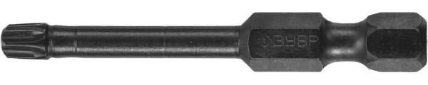 26025-25-50-S2 Биты ЗУБР "ПРОФИ" TORX, тип хвостовика E 1/4", T25, 50мм, 2шт, на карточке