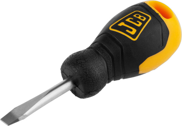 JSD012 Отвертка JCB, хромомолибденовая сталь S2, двухкомпонентная рукоятка, магнитный наконечник, SL 6,5х40мм