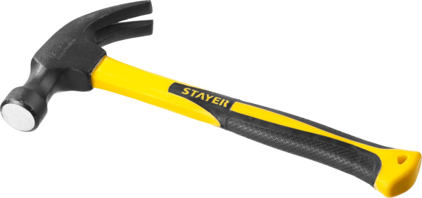 2026-560_z01 Молоток-гвоздодер STAYER "PROFESSIONAL" с фиберглассовой рукояткой, 560г