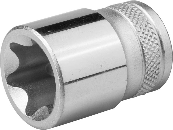 27810-24_z01 Торцовая головка KRAFTOOL "INDUSTRIE QUALITAT", Cr-V, внешний TORX, хромосатинированная, 1/2", Е 24