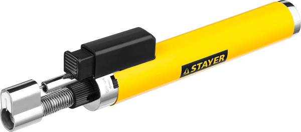 55560 Газовая горелка-карандаш "MaxTerm", STAYER "MASTER", с пьезоподжигом, регулировка пламени, 1100С