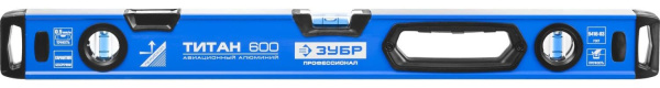 34587-060_z01 Уровень ЗУБР "ПРОФЕССИОНАЛ" "ТИТАН" с перископом, усилен, с ручками, 2 фрезерован поверхн, 3 противоудар ампулы, 60см