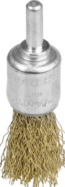 35113-17 STAYER "PROFESSIONAL". Щетка кистевая для дрели, витая стальная проволока 0,3мм, 17мм