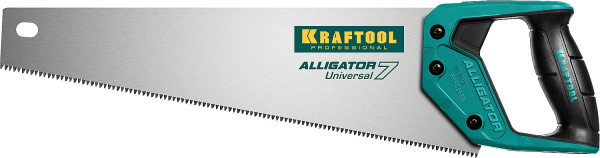 15004-40_z01 Ножовка универсальная "Alligator 7", 400 мм, 7 TPI 3D зуб, KRAFTOOL