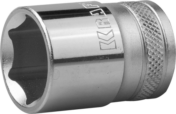27805-21_z01 Торцовая головка KRAFTOOL "INDUSTRIE QUALITAT", Cr-V, FLANK, хромосатинированная, 1/2", 21 мм