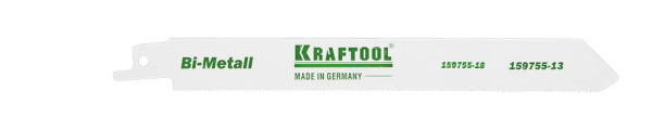 159755-13 Полотно KRAFTOOL "INDUSTRIE QUALITAT", S922EF, для эл/ножовки, Bi-Metall, по металлу, шаг 1,4мм, 130мм