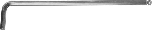 27437-6 Ключ KRAFTOOL "INDUSTRIE" имбусовый, длинный c шариком, Cr-Mo, хромосатинированное покрытие, HEX 6
