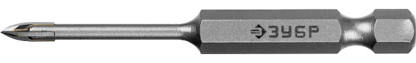 29845-03_z01 Сверло по кафелю, керамике, стеклу, с четырьмя режущими лезвиями, шестигранный хвостовик, 3 мм, ЗУБР "ПРОФЕССИОНАЛ" 29845-03
