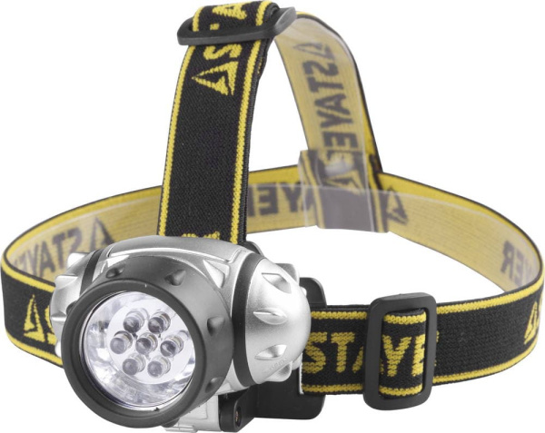 56572 Фонарь STAYER "STANDARD" налобный светодиодный, 7LED, 3 режима, 3ААА