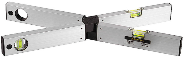 1-34730-050 Уровень KRAFTOOL "PRO" "MASS Level", раскладной, 3 ампулы, 500мм