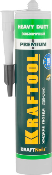 41348_z01 Клей монтажный KRAFTOOL KraftNails Premium KN-905, особопрочный, многоцелевой, без растворителей, 310мл