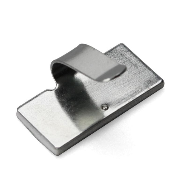 64781 Площадка самокл-ся метал. с клипсой ПМС-КМ 30*20 (100шт.) (Fortisflex)
