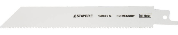 159450-U-13 Полотно STAYER "PROFI" S922VF к саб эл.ножов Bi-Met,универс c перем шаг зубьев,дер с гвозд,метал,пласт,рез труб до 2"